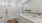 Bathroom with double sinks and shower